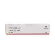 A Ret Gel 0.1% (20 gm) Box/Carton showing the Front face.