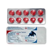 Abhiforce 150 mg Blister Pack + Strip showing the Front/Back face.