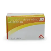 Abhirise 40 mg Box/Carton showing the Front face.