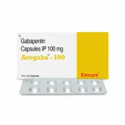 Acegaba 100 Capsule Box/Carton + Blister Pack showing the Front face.