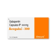 Acegaba 300 Capsule Box/Carton showing the Front face.