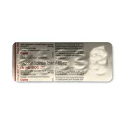 Acivir 800 Mg Blister Pack showing the Back face.