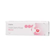 Acivir Cream 5 gm Box/Carton showing the Front face.