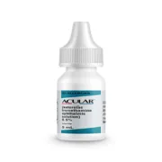 Acular 0.5% 5 ml Eye Drops Bottle showing the Front face.