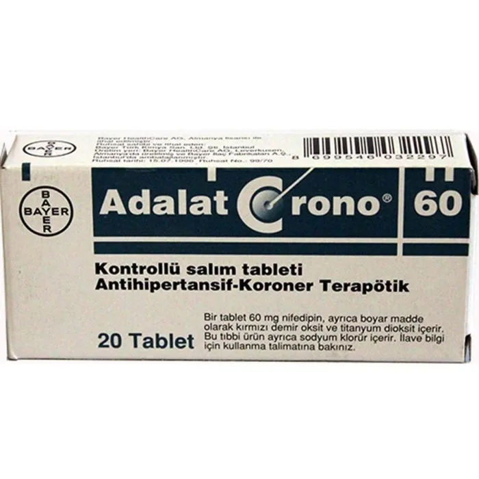 Adalat Crono 60 mg Tablet pack
