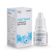 Add Tears 10 ml Box/Carton + Eye Drops Bottle showing the Front face.