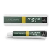 Adlene 0.1% Gel Tube showing the Front face.
