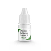 Aflox Eye Drop Eye Drops Bottle showing the Front face.