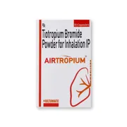 Airtropium Capsule Box/Carton showing the Front face.