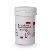 Airtropium Capsule Bottle showing the Front face.