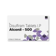 Alconil 500 Mg Box/Carton showing the Front face.