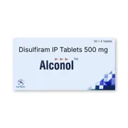 Alconol 500 Mg Tablet Box/Carton showing the Front face.