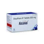 Alconol 500 Mg Tablet Box/Carton showing the Front face.