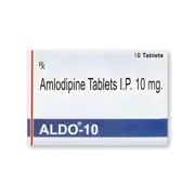 Aldo 10 Tablet Strip showing the Front face.