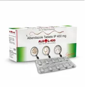 Aldol 400 Mg Tablet Box/Carton + Blister Pack showing the Front face.