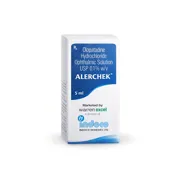 Alerchek 0.1% 5 ml Box/Carton showing the Front face.