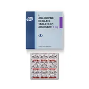 Amlogard 5 Mg Tablet Box/Carton + Blister Pack showing the Front face.