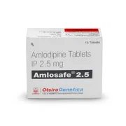 Amlosafe 2.5 Tablet Box/Carton showing the Front face.
