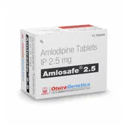Amlosafe 2.5 Tablet Box/Carton showing the Front face.