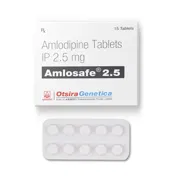 Amlosafe 2.5 Tablet Box/Carton + Blister Pack showing the Front and Back face.