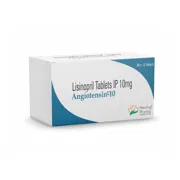 Angiotensin 10 Mg Tablet Box/Carton showing the Front face.