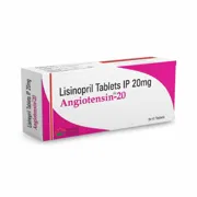 Angiotensin 20 Mg Box/Carton showing the Front face.