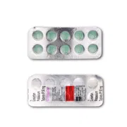 Angizaar 50 Tablet Blister Pack showing the Front/Back face.