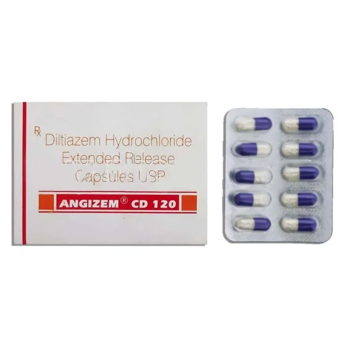 Angizem CD 120 mg Capsule pack
