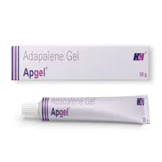 Apgel Box/Carton + Tube showing the Front face.