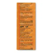 App UP 4 Mg Tablet Strip showing the Back face.