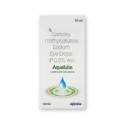 Aqualube 10 ml Box/Carton showing the Front face.