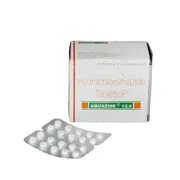Aquazide 12.5 Mg Box/Carton + Blister Pack showing the Front face.