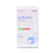 Asthalin HFA Inhaler 100 Mcg (200 mdi) Box/Carton showing the Front face.