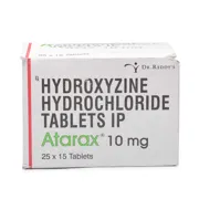 Atarax 10 Mg Box/Carton showing the Front face.