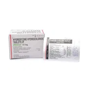 Atarax 10 Mg Box/Carton + Blister Pack showing the Front face.
