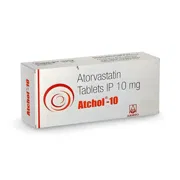 Atchol 10 Tablet Box/Carton showing the Front face.