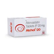Atchol 20 Tablet Box/Carton showing the Front face.