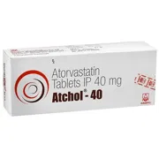 Atchol 40 Tablet Box/Carton showing the Front face.