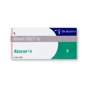 Atocor 5 Tablet Box/Carton showing the Front face.
