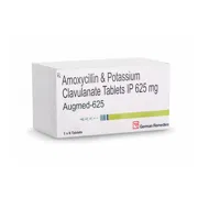 Augmed 625 Mg Tablet Box/Carton showing the Front face.