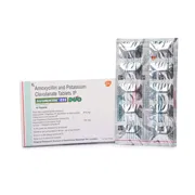 Augmentin 1000 Mg Box/Carton + Blister Pack showing the Front face.