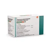 Augmentin 625 Duo Tablet Box/Carton showing the Front face.