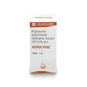 Aurocaine 5 ml Box/Carton showing the Front face.