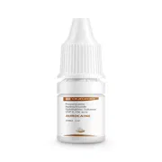 Aurocaine 5 ml Eye Drops Bottle showing the Front face.