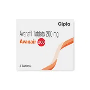 Avanair 200mg Tablet Box/Carton showing the Front face.