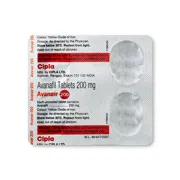 Avanair 200mg Tablet Blister Pack showing the Front face.