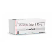 Avas 40 Tablet Box/Carton showing the Front face.