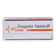 Axcer 90 Mg Tablet Box/Carton showing the Front face.