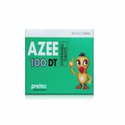 Azee DT 100 Mg Box/Carton showing the Front face.