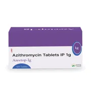 Azeetop 1000 Mg Box/Carton showing the Front face.